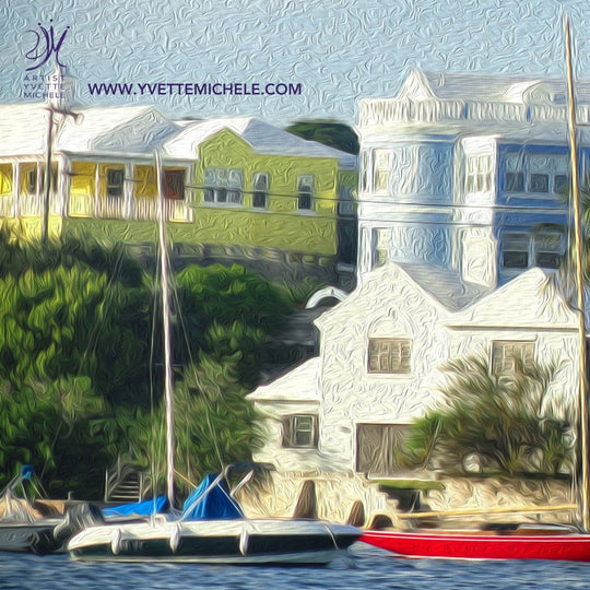 Oh My Bermuda Series - "Lil Red Boat" - Limited Edition Prints - House of Yvette Michele 