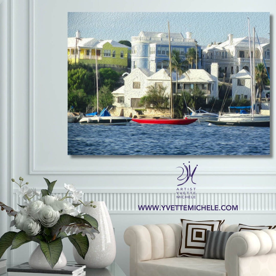 Oh My Bermuda Series - "Lil Red Boat" - Limited Edition Prints - House of Yvette Michele 