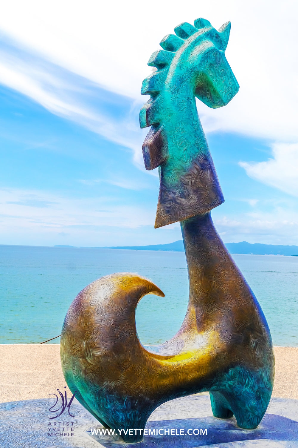 Walk On The Malecon - Unicorn No2 - Single Edition Photography Print - House of Yvette Michele 