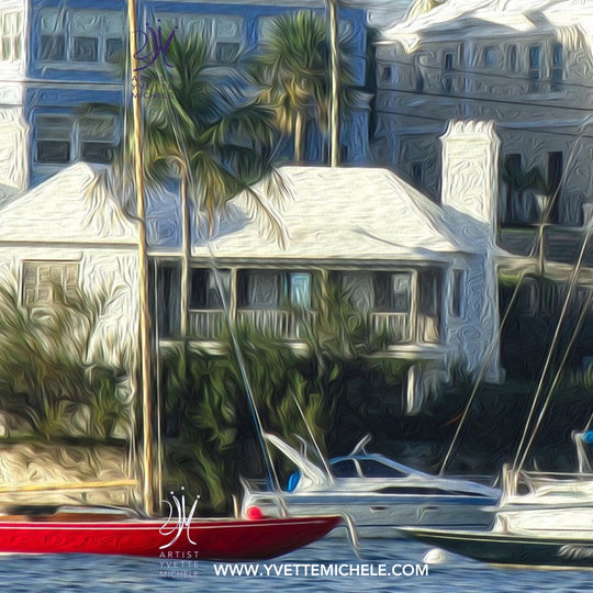 Oh My Bermuda Series - "Lil Red Boat" - Limited Edition Prints - House of Yvette Michele 