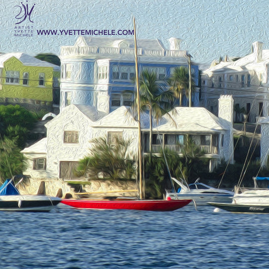 Oh My Bermuda Series - "Lil Red Boat" - Limited Edition Prints - House of Yvette Michele 