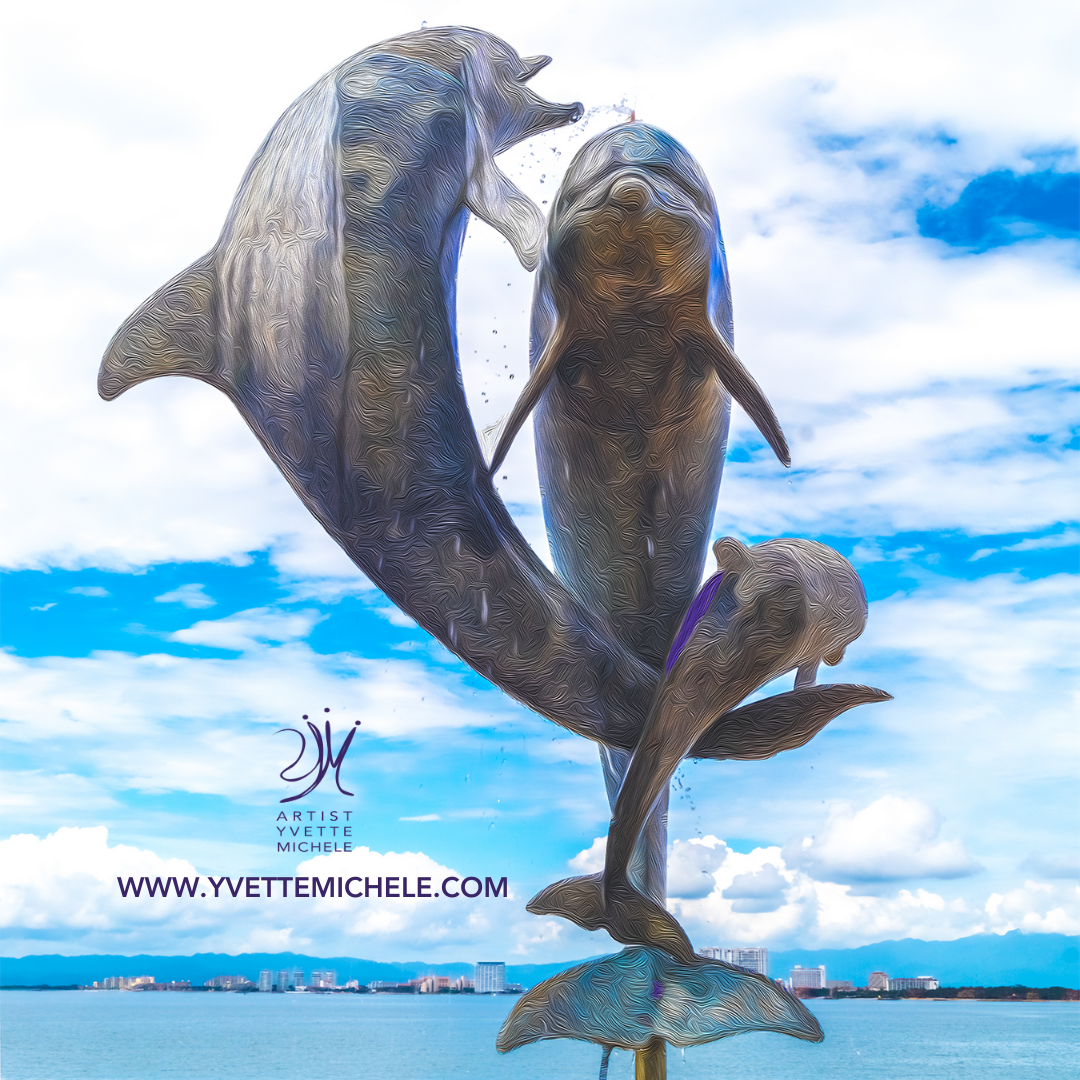 Walk On The Malecon - Dolphin Large Fine Art Photography Single Edition - House of Yvette Michele 