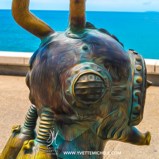 Walk On The Malecon - Diver Large Fine Art Photography Single Edition - House of Yvette Michele 