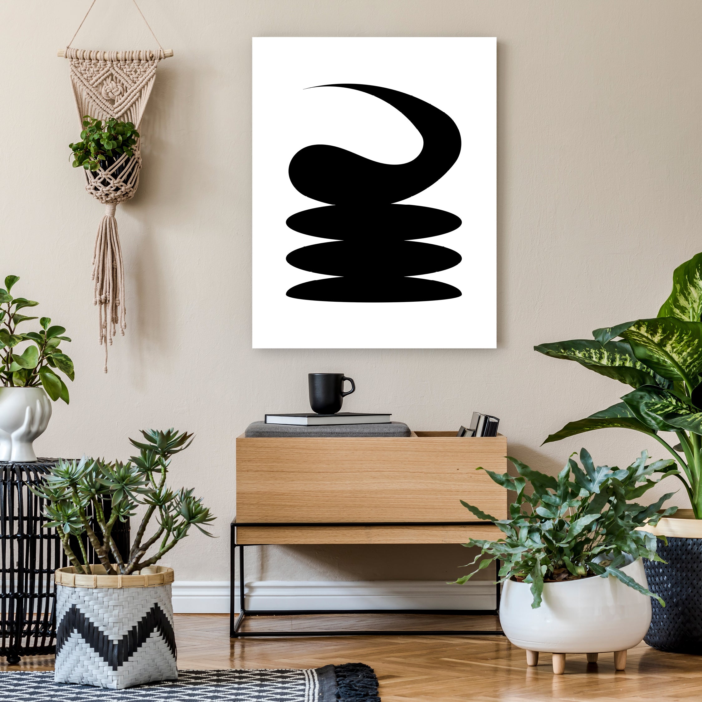 Adinkra Horn -  Fine Art Large Print African Symbols - House of Yvette Michele 